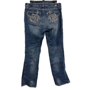 Wrangler Rock 47 Women’s Jeans Low Rise Size 9/10 x 32 Blue Denim